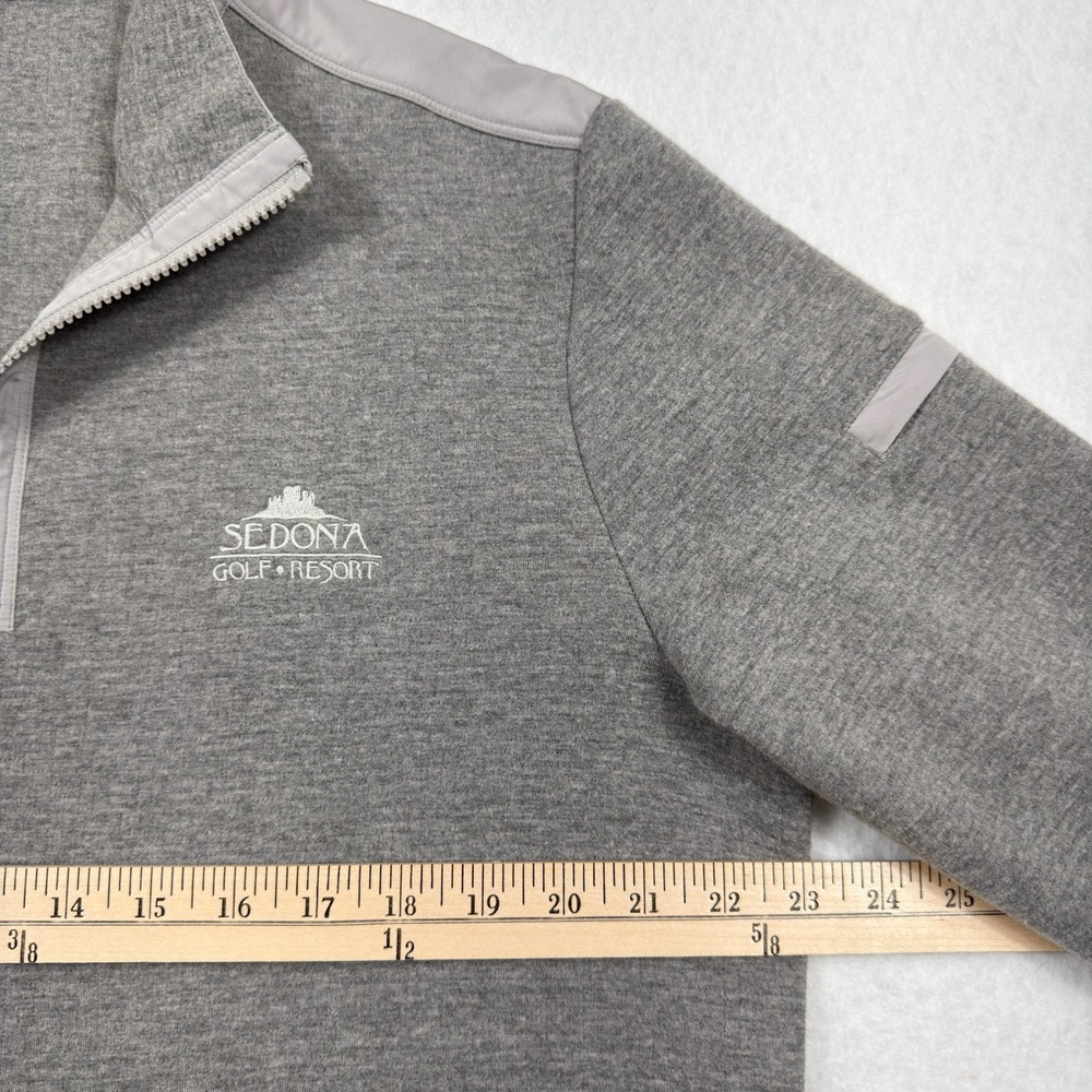 Bugatchi Sedona Golf Resort Mens L 1/4 Zip Pullover Gray Golf Arizona - Picture 5 of 13